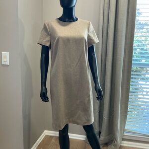 Banana Republic Brown and Gold Textured Dress